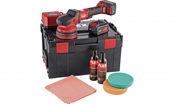 Фото FLEX XCE 8 125 18.0-EC/5.0 P-Set Аккумуляторная эксцентриковая полировальная машина 18,0 В