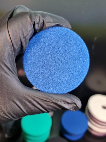 Фото ZVIZZER Ø70/20/55 mm  THERMO PAD  BLUE ( середньої жорсткості )  другий  крок