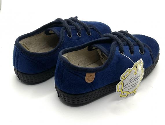 Foto Blucher terciopelo marino cadena