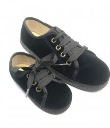 BLUCHER terciopelo negro BATILAS