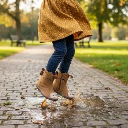 BOTA BAREFOOT EN PIEL - CABALLO TEX CAMEL DE CHETTO