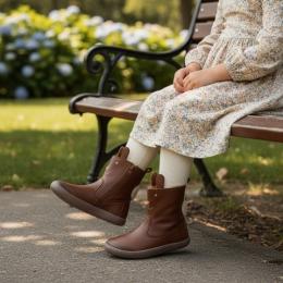 BOTA DE PIEL BAREFOOT CONEJITO - PUNTERA GOMA CHETTO