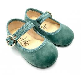 MERCEDITAS VELVET EN TERCIOPELO VERDE DE TOKOLATE