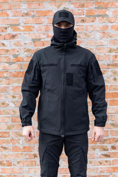 Фото Куртка SoftShell gen 1 Чорний (демісезонна)