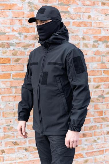 Фото Куртка SoftShell gen 1 Чорний (демісезонна)