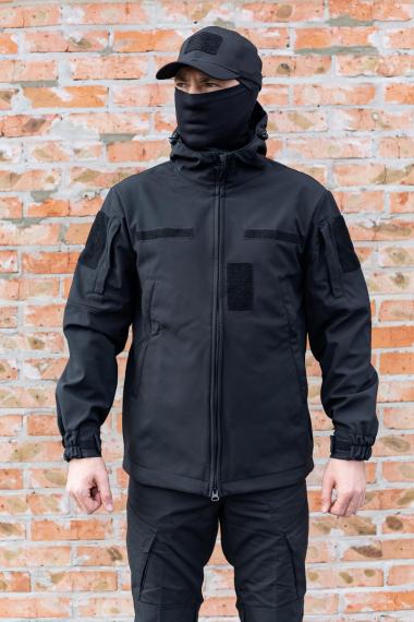 Фото Куртка SoftShell gen 1 Чорний (демісезонна)